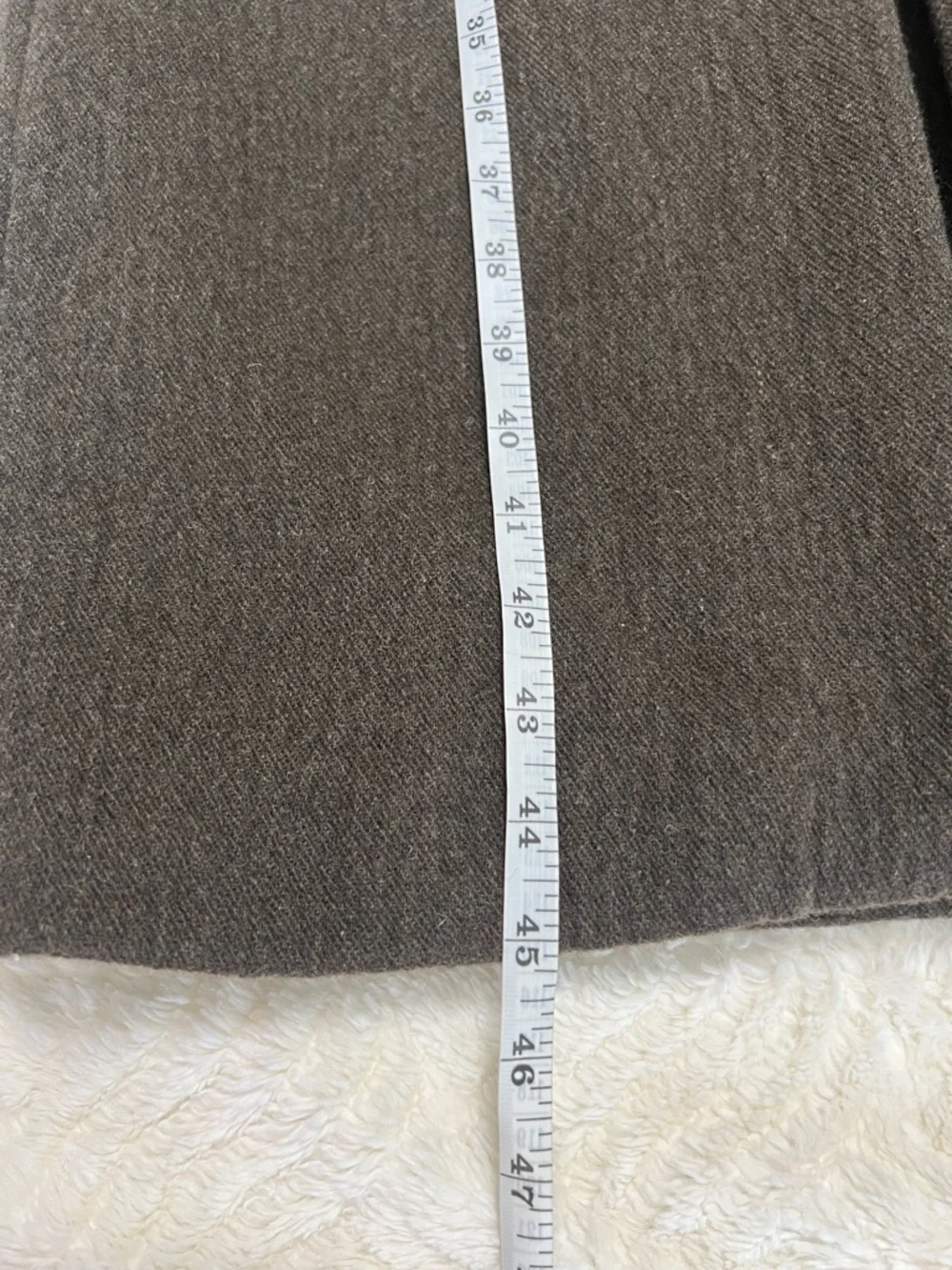 Zara Manteco Wool Blend Longline Coat Olive Green Minimalist XS - Picture 14 of 14